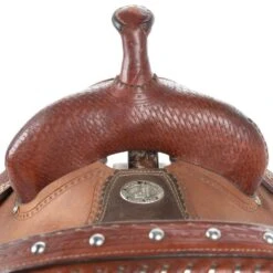 NRS Used 13.5in Double J Pozzi Pro Barrel Saddle -Western Cowboy Equipment 02 308BR 3