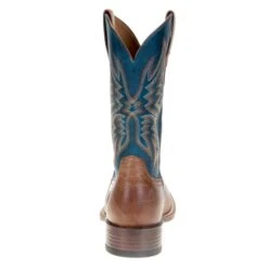 Ariat Men's Valor Ultra Dark Tan 11in. Rocky Blue Square Toe Boots 10 Ariat Men's Valor Ultra Dark Tan 11in. Rocky Blue Square Toe Boots -Western Cowboy Equipment 10034080 3