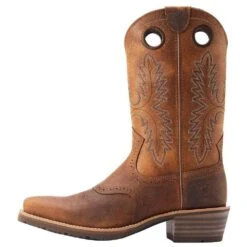 Ariat Men's Hybrid Roughstock Sorrel Crunch Square Toe Boot -Western Cowboy Equipment 10044565 031