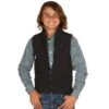 Boys Cinch Black Bonded Vest -Western Cowboy Equipment 113575 default l