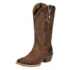 Justin Boots Women`s Rein Waxy Tan 12` Sand Brown Top -Western Cowboy Equipment 126861 default l