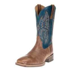 Ariat Men's Valor Ultra Dark Tan 11in. Rocky Blue Square Toe Boots