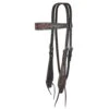Circle Y Saddlery Dark Flash Arizona Flower Browband Headstall -Western Cowboy Equipment 132418 default l