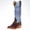 Rios Of Mercedes Women's Ride Ready KangoTobac Smooth Ostrich 15in. Blue Top Cowgirl Boot -Western Cowboy Equipment 138515 default l