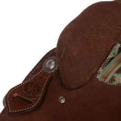 Nrs Competitors NRS Competitor Series Chocolate Youth Roughout Barrel Racing Saddle -Western Cowboy Equipment 1411897Y 4