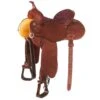 Martin Fearless Chestnut 1/2 Spring Flower Barrel Saddle -Western Cowboy Equipment 141228 default l