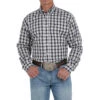 Cinch Men's Purple Plaid Stretch Buttondown -Western Cowboy Equipment 145015 default l