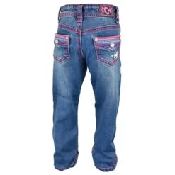 Girl's Cowgirl Hardware Toddler Faux Flap Pocket Jean
