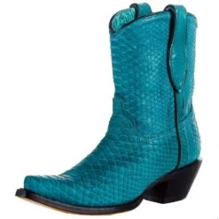 Corral Women`s Turquoise Python 8in. Top Boot