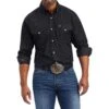 Relentless By Ariat Men's Resilient Stretch Classic Fit Snap Shirt -Western Cowboy Equipment 157609 default l