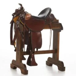 Western Cowboy Equipment 41 NRS Used 17in Double Creek Henry Miller Trail Saddle