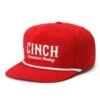 Cinch Mens Red High Profile Cap -Western Cowboy Equipment 164459 default l