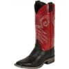 Men's Justin Bent Rail Black Wildebeest Cowboy Boots -Western Cowboy Equipment 19655 default l