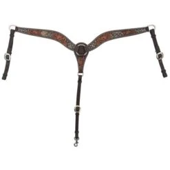 Circle Y Saddlery Dark Flash Arizona Flower Breast Collar -Western Cowboy Equipment 209886 643799