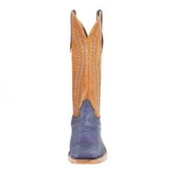 Rios Of Mercedes Men`s Olathe RR Royal Blue Wyoming 15` Vanilla Navajo Bison Top Cowboy Boot -Western Cowboy Equipment 256890 2