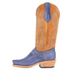 Rios Of Mercedes Men`s Olathe RR Royal Blue Wyoming 15` Vanilla Navajo Bison Top Cowboy Boot -Western Cowboy Equipment 256890 3