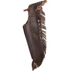 Western Cowboy Equipment 16 NRS Ranch Hand Brown Oiled Chinks