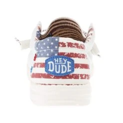 Heydude Men's Hey Dude Wally Patriotic Off White Casual -Western Cowboy Equipment 40001 1K1 04