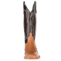 Anderson Bean NRS Ride Ready Women's Cognac Mad Dog Full Quill Ostrich Boots -Western Cowboy Equipment 4076M 1