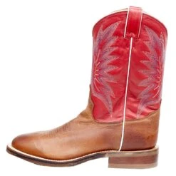 Tony Lama Men`s Brayden Cedar Brown 11in. TImeless Red Top Round Toe -Western Cowboy Equipment 7884 3