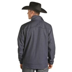 Panhandle Men's Powder River Navy Conceal Carry Rodeo Jacket -Western Cowboy Equipment 92 1058 03