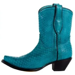 Corral Women`s Turquoise Python 8in. Top Boot -Western Cowboy Equipment A4196 03