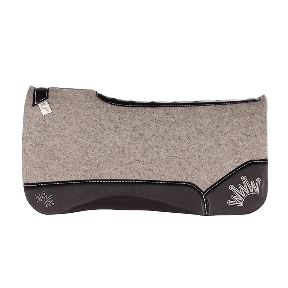 Best Ever Pads Kush 1 Inch Felt Saddle Pad With Black Wear Leathers 4 Best Ever Pads Kush 1 Inch Felt Saddle Pad With Black Wear Leathers - Image 2