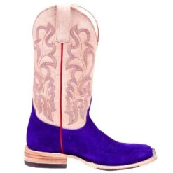 Macie Bean Women's Top Hand Bean Purple Suede Cowgirl Boot -Western Cowboy Equipment M2026 5