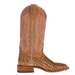 Macie Bean Women's Unbeweveable Crazy Train-13in Honey Crazy Boots -Western Cowboy Equipment M9092 4