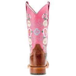 Macie Bean Boots Kids Honey Bunch-Rose Lizard Top Boot -Western Cowboy Equipment MK7047 3