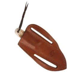 Nrs Ranch Knives Cowtown Knife Abilene W/ Plain Leather Pancake Sheath -Western Cowboy Equipment NRS AKPS 6