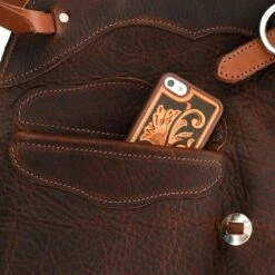 NRS Ranch Hand Brown Oiled Chinks 10 NRS Ranch Hand Brown Oiled Chinks -Western Cowboy Equipment NRS BCOT 3