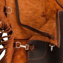 NRS Ranch Hand Brown Oiled Chinks 11 NRS Ranch Hand Brown Oiled Chinks -Western Cowboy Equipment NRS BCOT 4