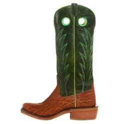 Rios Of Mercedes Men`s Brick Oiled Elephant 15in. Jade Navajo Bison Top Cutter Toe Boot -Western Cowboy Equipment R9031 3