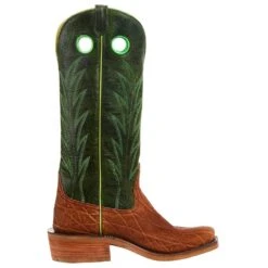 Rios Of Mercedes Men`s Brick Oiled Elephant 15in. Jade Navajo Bison Top Cutter Toe Boot -Western Cowboy Equipment R9031 5