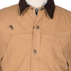 Wyoming Traders Men's Canvas Tan Ranch Coat -Western Cowboy Equipment RC TAN 1