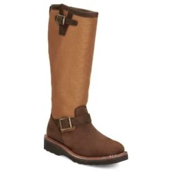 Justin Boots Women's Cottonwood Hickory Brown Square Toe 17in Tall Snake Boot 9 Justin Boots Women's Cottonwood Hickory Brown Square Toe 17in Tall Snake Boot -Western Cowboy Equipment SN6914 02