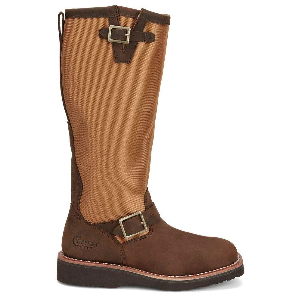 Justin Boots Women's Cottonwood Hickory Brown Square Toe 17in Tall Snake Boot 6 Justin Boots Women's Cottonwood Hickory Brown Square Toe 17in Tall Snake Boot - Image 4
