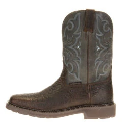 Justin Boots Men's Stampede H20 Amarillo 11in. Slate Embossed Top Soft Toe Work Boot 9 Justin Boots Men's Stampede H20 Amarillo 11in. Slate Embossed Top Soft Toe Work Boot -Western Cowboy Equipment WK4312 3