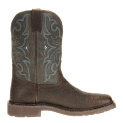 Justin Boots Men's Stampede H20 Amarillo 11in. Slate Embossed Top Soft Toe Work Boot 11 Justin Boots Men's Stampede H20 Amarillo 11in. Slate Embossed Top Soft Toe Work Boot -Western Cowboy Equipment WK4312 5