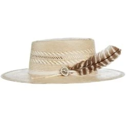 Stetson Hats Batterson Two Tone Fashion Straw Hat -Western Cowboy Equipment XSBTSN 253496MO 03