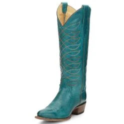 Justin Boots Women's Whitley Vintage Turquoise Justin Cowgirl Boots -Western Cowboy Equipment vn4460 1